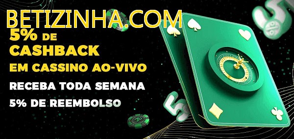 Promoções do cassino ao Vivo BETIZINHA.COM